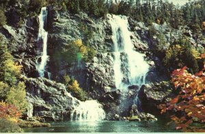 Vintage Postcard Bridal Viel Falls Agawa Canyon Algoma Central Railway Ontario