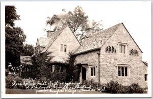 Rose Cottage Chedworth Greenfield Village Dearborn MI Real Photo RPPC Postcard