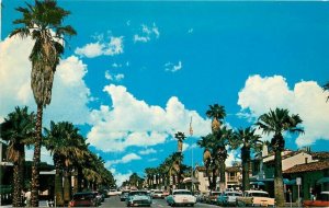 California Palm Springs Palm Canyon Drive Automobiles Western Postcard 22-1107