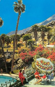 The Tennis Club, Palm Springs, California Swimming Pool 1950s Vintage Postcard