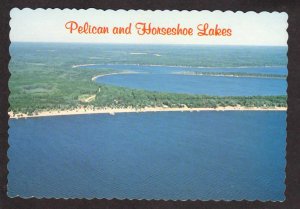 MN Pelican Horseshoe Lake Lakes Pelican Rapids Crosslake Minnesota Postcard