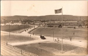 RPPC View Overlooking U.S. Military Camp, Cote d'Or WWII Era Postcard P66