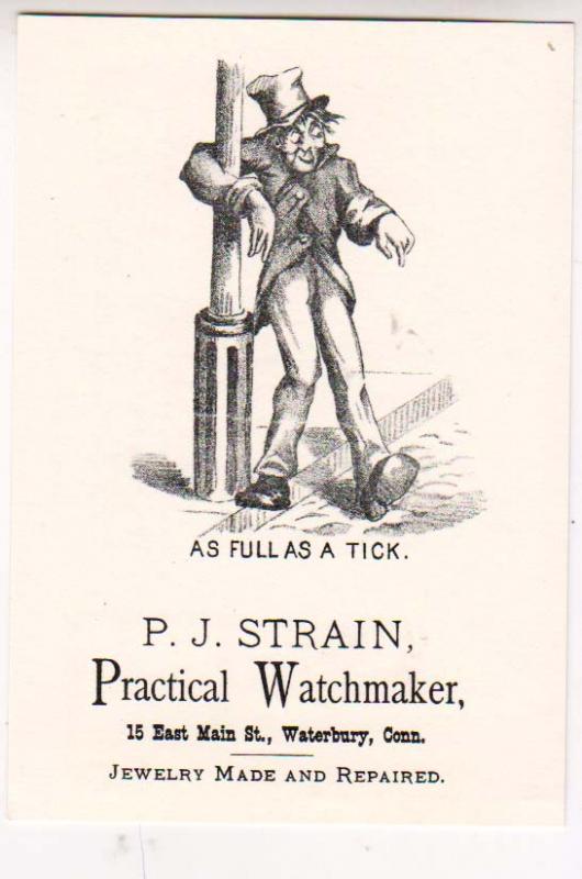 P. J. Strain Practical Watchmaker, Jewelry, Waterbury Conn