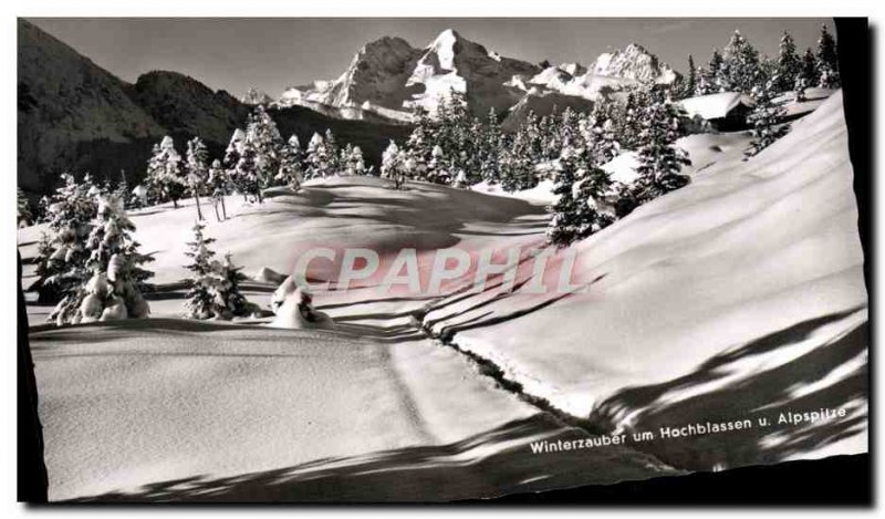 Postcard Modern Winterzauber um Hochblassen u Alpsiptze