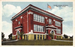 Postcard Third Ward School in Beloit, Kansas~122554