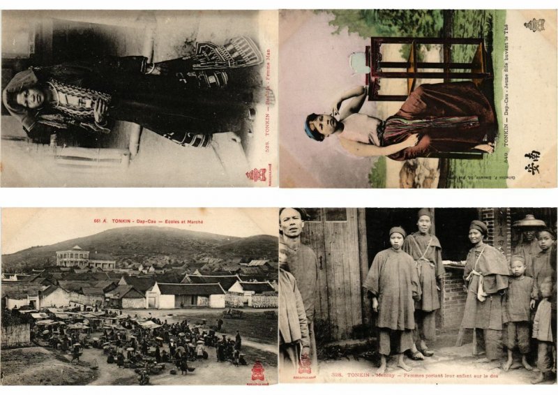 VIETNAM, INDO-CHINA COLL. 12000 Vintage Postcards Pre-1950 with BETTER ! (L6162)