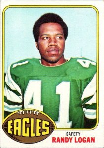 1976 Topps Football Card Randy Logan Philadelphia Eagles sk4536