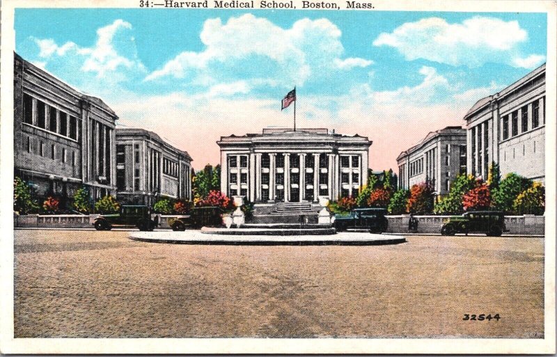 USA Harvard Medical School Boston Massachusetts Vintage Postcard 09.42 