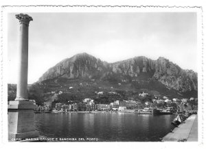 Italy Capri Marina Grande Banchina del Porto Quay Glossy Real Photo 4X6 Postcard