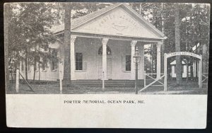Vintage Postcard 1901-07 Porter Memorial Ocean Park Chautauqua-by-the-Sea Maine