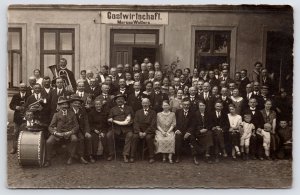 Hamburg Marcus Wolters Gastwirtschaft~Brass Band~Schützenvereine Narrhorn RPPC