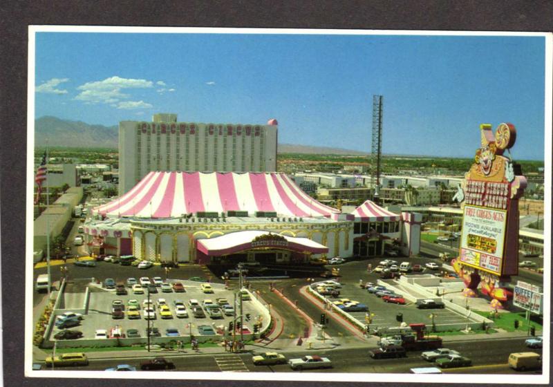 NV Circus Circus Hotel Casino Las Vegas Nevada Postcard