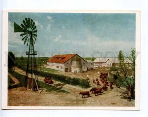 217771 LATVIA farm Nakotne old postcard
