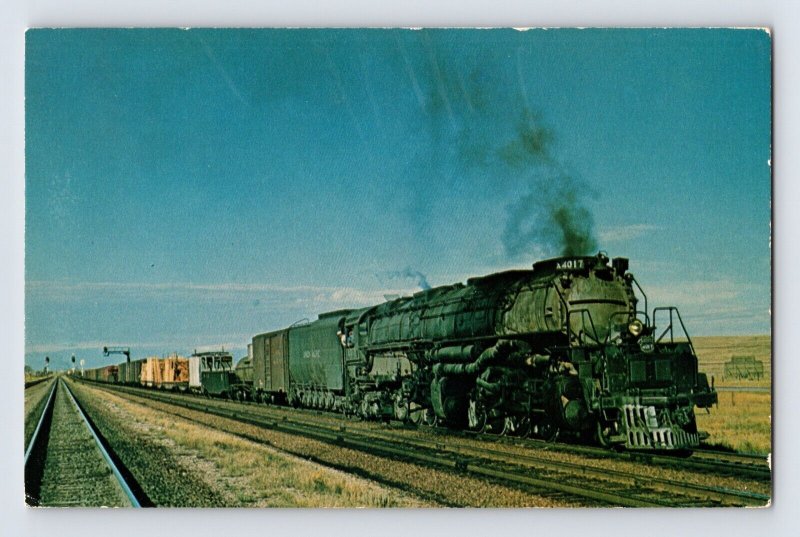 Postcard Railroad Train Union Pacific Big Boy Alco Steam Engine 1970s Unposted