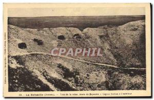 Postcard Old Mine Mines La Boisselle Hole Bapaume Road mine dugouts Boche has...