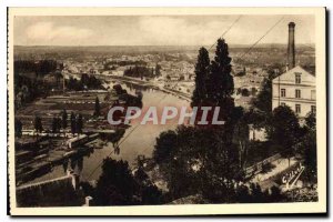 Postcard Old Angouleme View the Valley of the Charente and the Faubourg Houmeau
