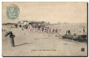 Old Postcard PALAVAS Beach