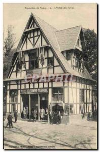 Old Postcard Post Hotel Nancy Exhibition