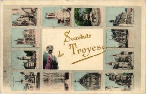 CPA TROYES - Souvenir collage (71973)