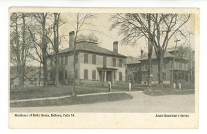 VT - Bellows Falls. Residence of Hetty Green ca 1907