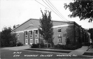 Cook Gym Wheaton College Illinois #M-707 RPPC Photo Postcard 21-528