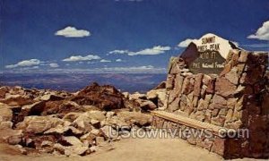 Pikes Peak Summit Sign - Colorado Springs s, Colorado CO  