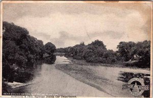 Postcard WATER SCENE Bound Brook New Jersey NJ AN2239