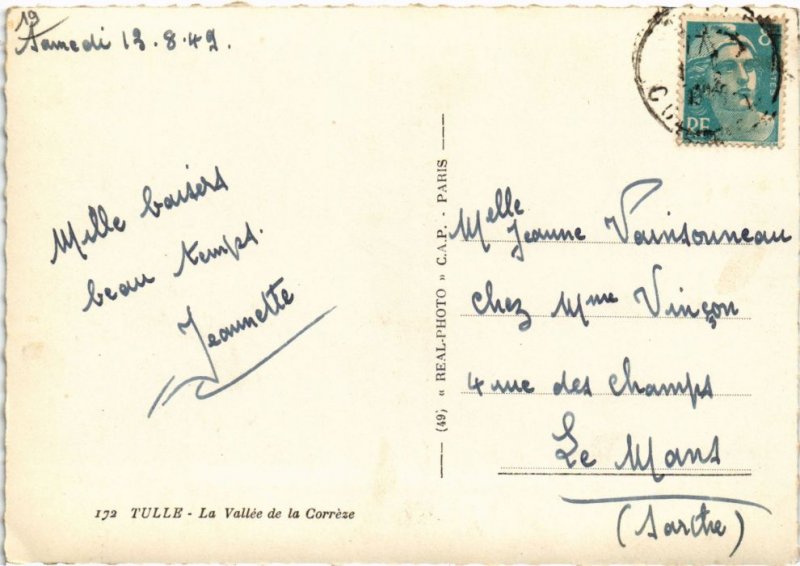 CPM Tulle - La Valle de la Correze (1060076)