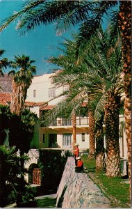 Furnace Creek Inn Death Valley CA California People Unused Vintage Postcard H35