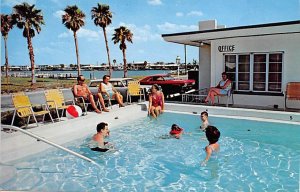 Golden Villa Apartment Hotel Pool, folded card Clearwater FL