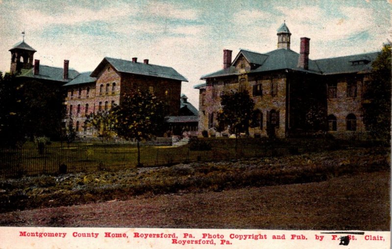 Royersford Pennsylvania Postcard Montgomery County Home 1909 UL 