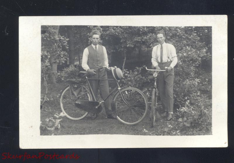 RPPC GERMANY GERMAN ANTIQUE BICYCLE BIKE BIKES VINTAGE REAL PHOTO POSTCARD