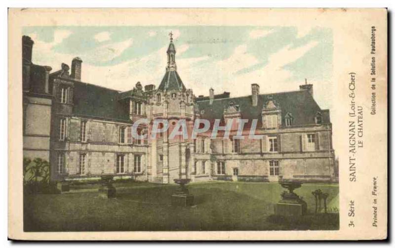 Postcard Old Saint Aignan The castle