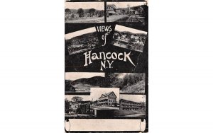 View of Hancock New York Postcard