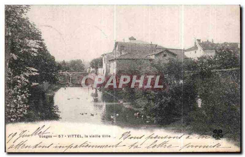 Old Postcard Vittel Vosges Old Town