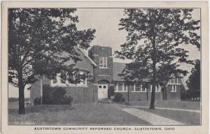 Ohio Postcard? AUSTINTOWN Community Reformed Church Building