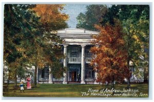 c1940's Home Of Andrew Jackson Nashville Tennessee TN Unposted Oilette Postcard