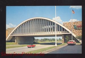 VINITA OKLAHOMA ROUTE 66 GLASS HOUSE 1960's CARS RESTAURANT VINTAGE POSTCARD