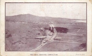 Gibraltar neutral ground old postcard