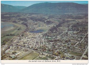 An aerial view of Salmon Arm,  B.C., Canada,  40-60s