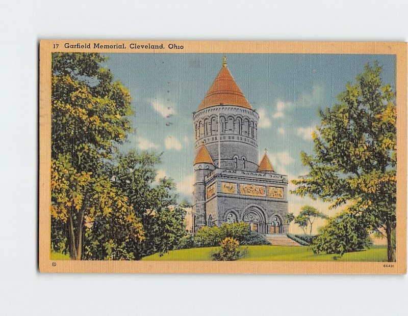 Postcard Garfield Memorial, Cleveland, Ohio