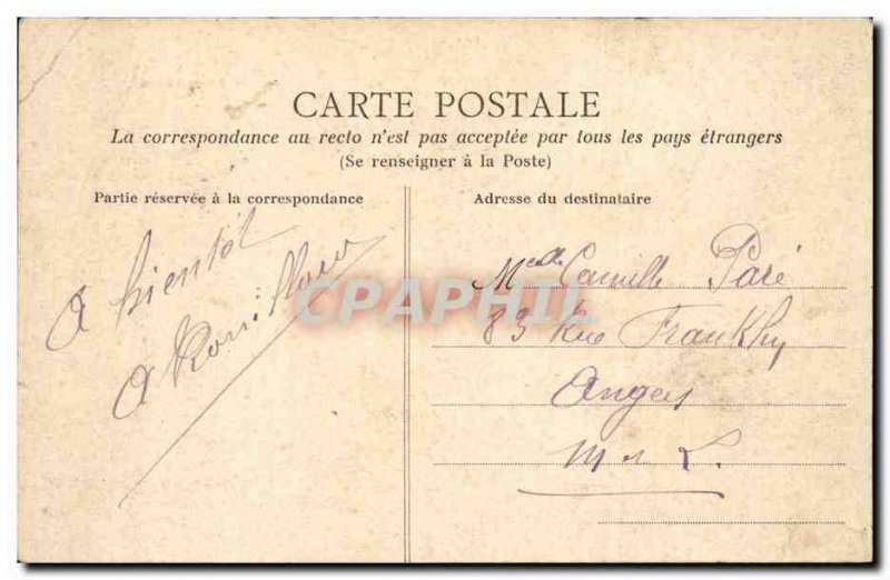 Old Postcard Pouliguen Rocks advanced pontchâteau