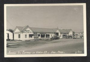 RPPC ORA MINNESOTA JOHNSON OIL COMPANY OLD CARS REAL PHOTO POSTCARD