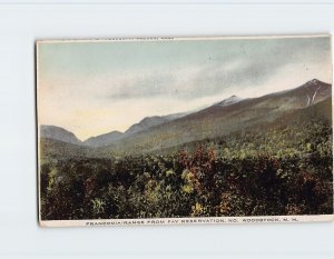 Postcard Franconia Range From Fay Reservation, North Woodstock, New Hampshire