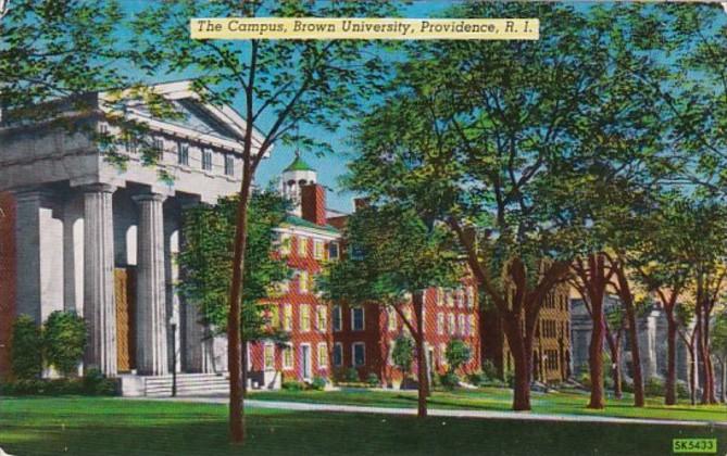 South Carolina Proovidence The Campus Brown University 1953