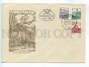 272881 DDR East Germany 1961 year Goethes Gartenhaus FDC