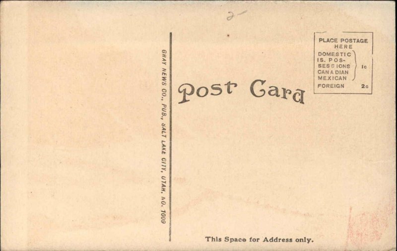 Ogden Canyon Utah UT Power Dam 1900s-20s Vintage Postcard