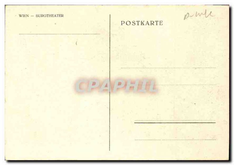 Postcard Modern Burgtheater Wien