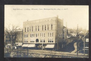 RPPC WINSTEAD CONNECTICUT ODD FELLOWS BLDG. DOWNTOWN REAL PHOTO POSTCARD