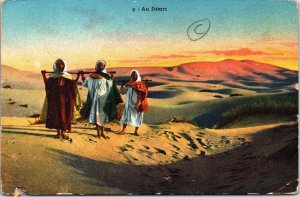 Algeria Au Désert Vintage Postcard C165